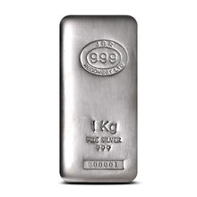 Load image into Gallery viewer, 1 Kilo JBR Silver Bar – Serial Numbered | Zion Metals