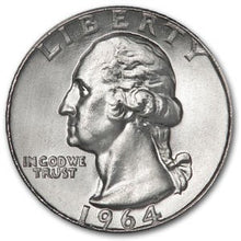 Load image into Gallery viewer, 1964 Washington Quarter BU | Zion Metals