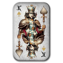 Load image into Gallery viewer, 2 oz Silver Cast Bar Poker Cards: King of Spades (With Box & COA)