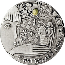 Load image into Gallery viewer, 2007 Belarus Tales of the World - Alice's Through the Looking Glass Silver Coin | Zion Metals
