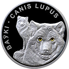 Load image into Gallery viewer, 2007 Belarus Wolves Environmental Protection Series Silver Coin | Zion Metals