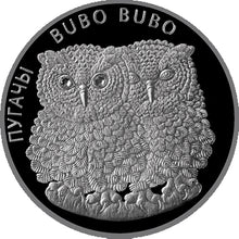 Load image into Gallery viewer, 2010 Belarus Eagle Owls Environmental Protection Series Silver Coin | Zion Metals