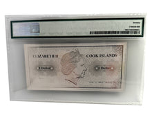 Load image into Gallery viewer, 2017 Cook Islands 1 Dollar 5 gram Silver Tokyo Skyline Dollar Note PMG 70