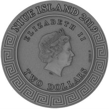 Load image into Gallery viewer, 2019 Niue 2 oz Antique Gods HEPHAESTUS Silver Coin | Zion Metals