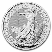 Load image into Gallery viewer, 2022 Great Britain 1 oz Silver Britannia BU | Zion Metals
