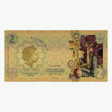Load image into Gallery viewer, 2022 Cook Islands ENLIGHTENMENT Threads of Light 24k Gold Note
