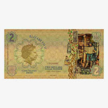 Load image into Gallery viewer, 2022 Cook Islands REDISCOVERY Threads of Light 24k Gold Note