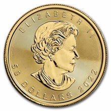 Load image into Gallery viewer, 2022 Canada 1 oz Gold Maple Leaf BU | Zion Metals