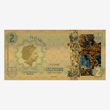 Load image into Gallery viewer, 2022 Cook Islands CONNECTION Threads of Light 24k Gold Note
