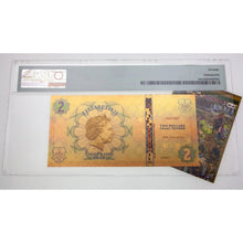Load image into Gallery viewer, 2022 Cook Islands FREEDOM Seven Pillars of Humanity Legal Tender 24K Gold Note - Graded PMG 70 | Zion Metals