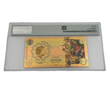 Load image into Gallery viewer, 2022 Cook Islands BRAVERY Threads of Light 24K Gold Note - Graded PMG 70 | Zion Metals