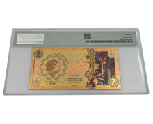 Load image into Gallery viewer, 2022 Cook Islands ENLIGHTENMENT Threads of Light 24K Gold Note - Graded PMG 70 | Zion Metals