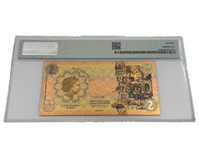 Load image into Gallery viewer, 2022 Cook Islands RESTITUTION Threads of Light 24K Gold Note - Graded PMG 70 | Zion Metals