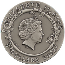 Load image into Gallery viewer, 2022 Niue $5 2oz MEDEA AND JASON LOVE Myths of Love Silver Coin NGC 70