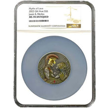 Load image into Gallery viewer, 2022 Niue $5 2oz MEDEA AND JASON LOVE Myths of Love Silver Coin NGC 70