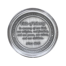 Load image into Gallery viewer, 2023 1 Amnor Captain Moroni Mormon LDS 1 Troy Oz .999 Fine Silver Antique Round | Zion Metals