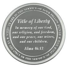 Load image into Gallery viewer, 2023 1 Amnor Captain Moroni Mormon LDS 1 Troy Oz .999 Fine Silver Round | Zion Metals