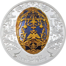 Load image into Gallery viewer, 2023 Mongolia 2 oz Silver Peter Carl Faberge Egg; Tsarevich Egg