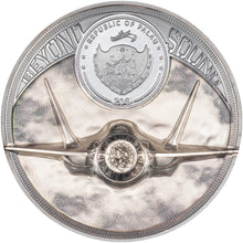 Load image into Gallery viewer, 2023 Palau $20 5oz SOUND BARRIER JET Speed of Sound Silver Coin