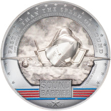 Load image into Gallery viewer, 2023 Palau $20 5oz SOUND BARRIER JET Speed of Sound Silver Coin