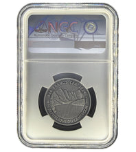 Load image into Gallery viewer, 2024 Republic of Cameroon 1/2 oz Northern Lights Barn Owl Antique Silver Coin NGC MS70