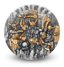 Load image into Gallery viewer, 2024 Niue 2 oz Silver Antique VIKINGS (Box&COA)