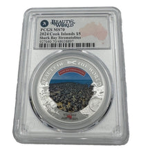 Load image into Gallery viewer, 2024 Cook Islands Beauty of the World - Shark Bay Stromatolites PCGS MS70 Silver 1 oz Coin | Zion Metals