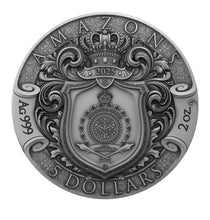 Load image into Gallery viewer, 2025 Niue 2oz Antique Finish AMAZONS Coin
