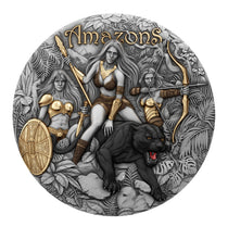 Load image into Gallery viewer, 2025 Niue 2oz Antique Finish AMAZONS Coin