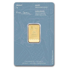Load image into Gallery viewer, 5 Gram British Gold Britannia Bar (New w/ Assay) | Zion Metals