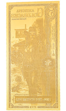 Load image into Gallery viewer, 5 Arizona Goldback (10 Pack) - Aurum Gold Note (24k)