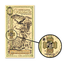 Load image into Gallery viewer, 2023 Alpha 1 South Dakota Goldback - Aurum Gold Note (24k) | Zion Metals