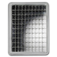Load image into Gallery viewer, 100 gram Silver Bar - Valcambi 100x1 Gram Silver CombiBar with Assay Card | Zion Metals