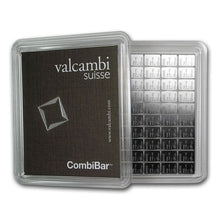 Load image into Gallery viewer, 100 gram Silver Bar - Valcambi 100x1 Gram Silver CombiBar with Assay Card | Zion Metals