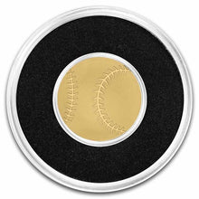 Load image into Gallery viewer, Palau 1/2 gram Gold $1 Baseball Shaped Coin | Zion Metals
