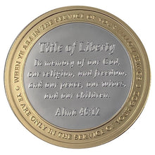 Load image into Gallery viewer, 2023 Captain Moroni Mormon LDS 1 Troy Oz 24K Gold Platinum Serial Number Silver Round | Zion Metals