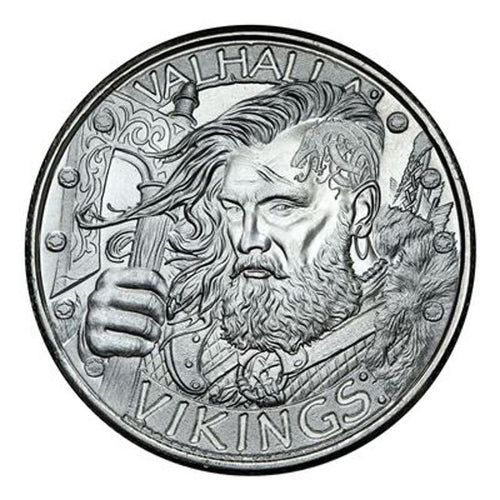 1 oz Silver The Vikings Round BU - Random Mint - Zion Metals