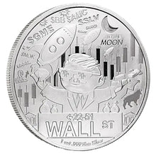 Load image into Gallery viewer, 2021 Wall Street Gamestonk 1 oz Silver Round BU | Zion Metals