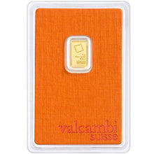 Load image into Gallery viewer, 1 Gram Valcambi Gold Bar - in Assay | Zion Metals