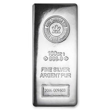 Load image into Gallery viewer, 100 oz Silver Bar – Royal Canadian Mint | Zion Metals