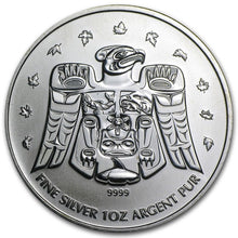 Load image into Gallery viewer, 2009 Canada 1 oz Silver Olympic Thunderbird Totem BU | Zion Metals