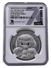 Load image into Gallery viewer, 2011 Belarus Four Hedgehogs NGC PF70 Silver Coin | Zion Metals