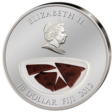 Load image into Gallery viewer, 2012 Fiji Silver Colored Coin METEORITES COSMIC FIREBALLS USA 1882 BRENHAM | Zion Metals