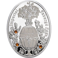 Load image into Gallery viewer, 2012 Niue $1 Lily Bouquet Egg - Imperial Faberge Eggs Proof Silver Coin | Zion Metals