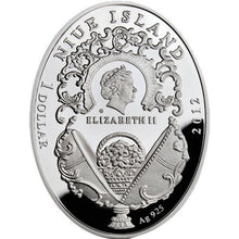 Load image into Gallery viewer, 2012 Niue $1 Order of St. George Egg - Imperial Faberge Eggs Proof Silver Coin | Zion Metals