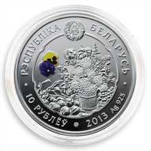 Load image into Gallery viewer, 2013 Belarus Under the Charm of Flowers Crocus Silver Coin | Zion Metals