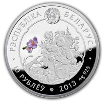 Load image into Gallery viewer, 2013 Belarus Under the Charm of Flowers Helianthus Silver Coin | Zion Metals