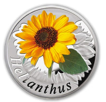 Load image into Gallery viewer, 2013 Belarus Under the Charm of Flowers Helianthus Silver Coin | Zion Metals