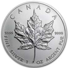 Load image into Gallery viewer, 2013 Canadian 1 oz Silver Maple Leaf Coin BU - Toning and Milk Spots | Zion Metals