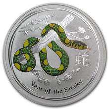 Load image into Gallery viewer, 2013 Colorized Australia Year of the Snake 1 oz Silver BU (Series II) | Zion Metals